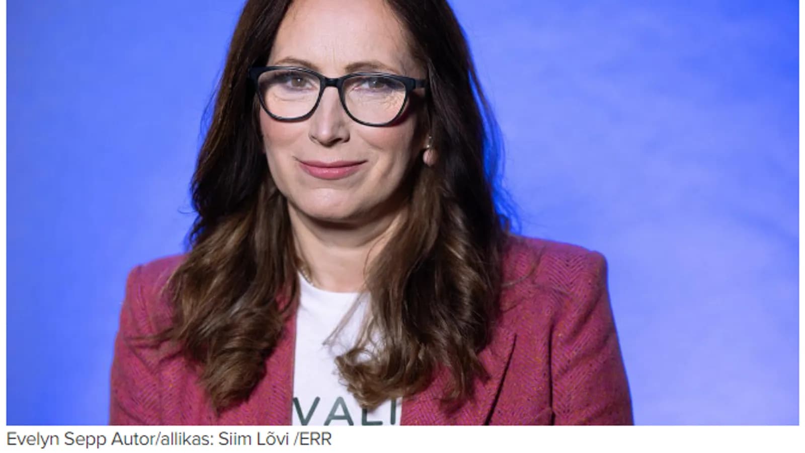 ERR: Videopöördumine. Eestimaa Roheliste kandidaat Evelyn Sepp