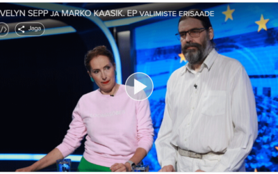 OTSE UUDISTEMAJAST: Evelyn Sepp ja Marko Kaasik Rohelistest: EP valimiste erisaade