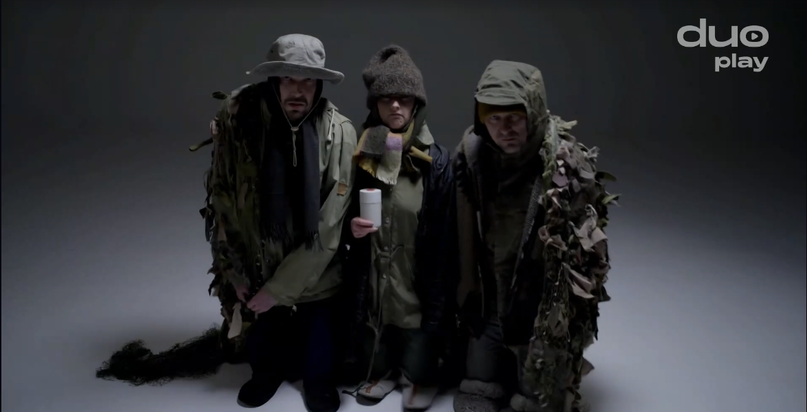 Sellisena kujutati etendusel "Kus oled sina?" erakonda Eestimaa Rohelised.